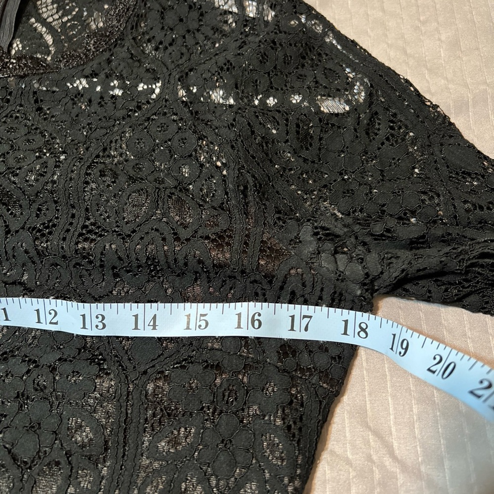 Cupshe Top Cut Out Lace Eyelet Short Sleeve Zip Peek A Boo Middle Women Sz Large - Picture 4 of 8